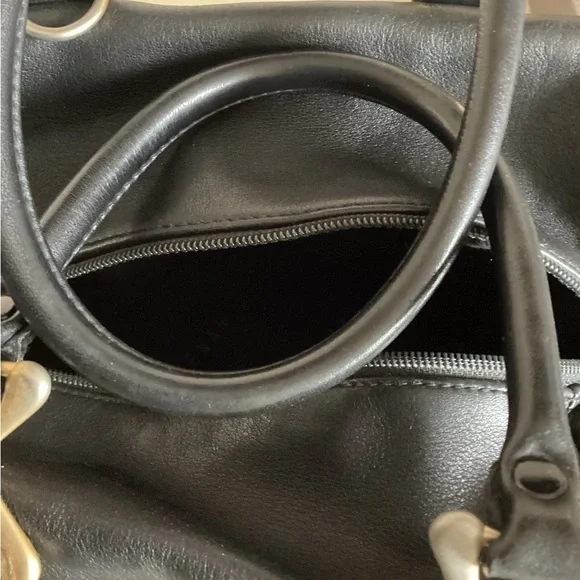 Kenar Black Mini Bag with Gold Accents RARE - Picture 3 of 7